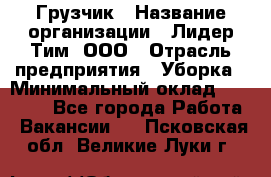 Грузчик › Название организации ­ Лидер Тим, ООО › Отрасль предприятия ­ Уборка › Минимальный оклад ­ 28 500 - Все города Работа » Вакансии   . Псковская обл.,Великие Луки г.